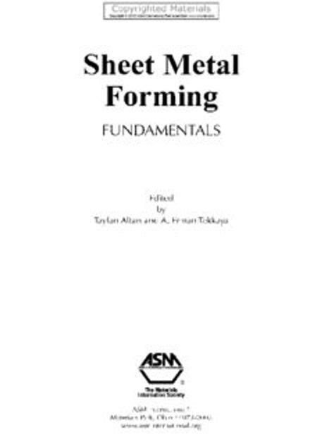 sheet metal forming fundamentals pdf|sheet metal development drawing pdf.